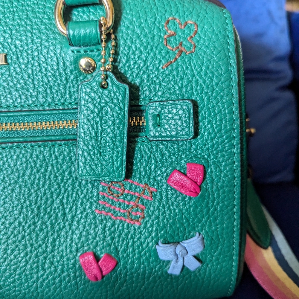 COACH Rowan Satchel with Diary Embroidery C8280 - Picture 2 of 12